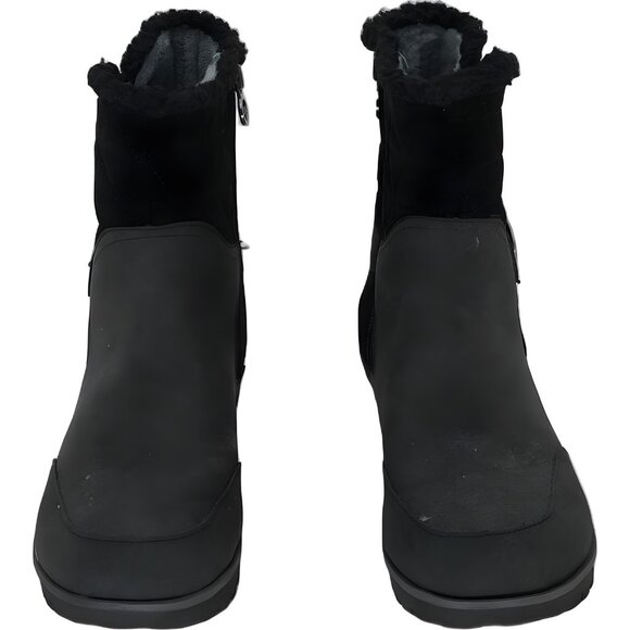 JBU Glasgow Water-Resistant Nubuck Ankle Boots Black Women's US 7M - Picture 5 of 6